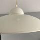 White metal pendant lamp Vrieland Design 1970s