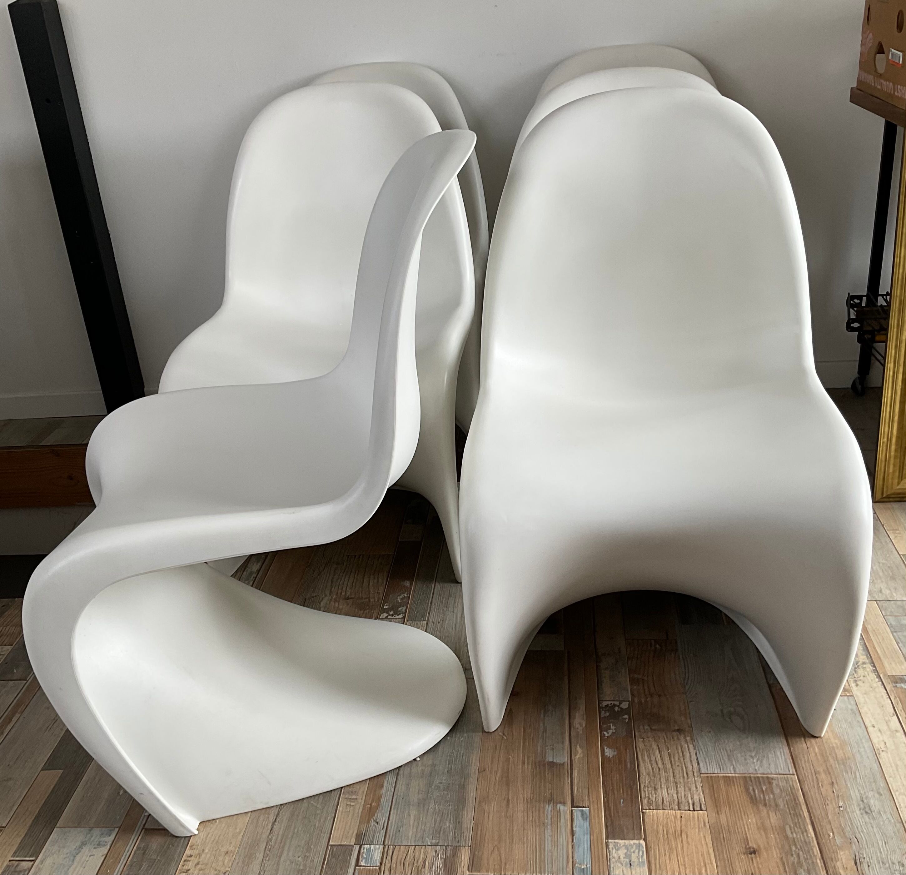 Series of 6 Verner Panton chairs for Vitra