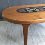 Gangso Scandinavian coffee table with Poul H. Poulsen Ceramic tiles