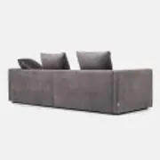 Sofa KOPENHAGA grey velour, Scandinavian design
