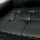 Chaise en cuir pivotant des années 1960 en noir