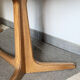 Baumann vintage 1970 oval table, stamped NF