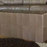 De Sede 3 seater sofa DS 88 in chocolate patchwork leather, Switzerland 70s