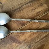 Silver-plated salad servers, Italy 1980