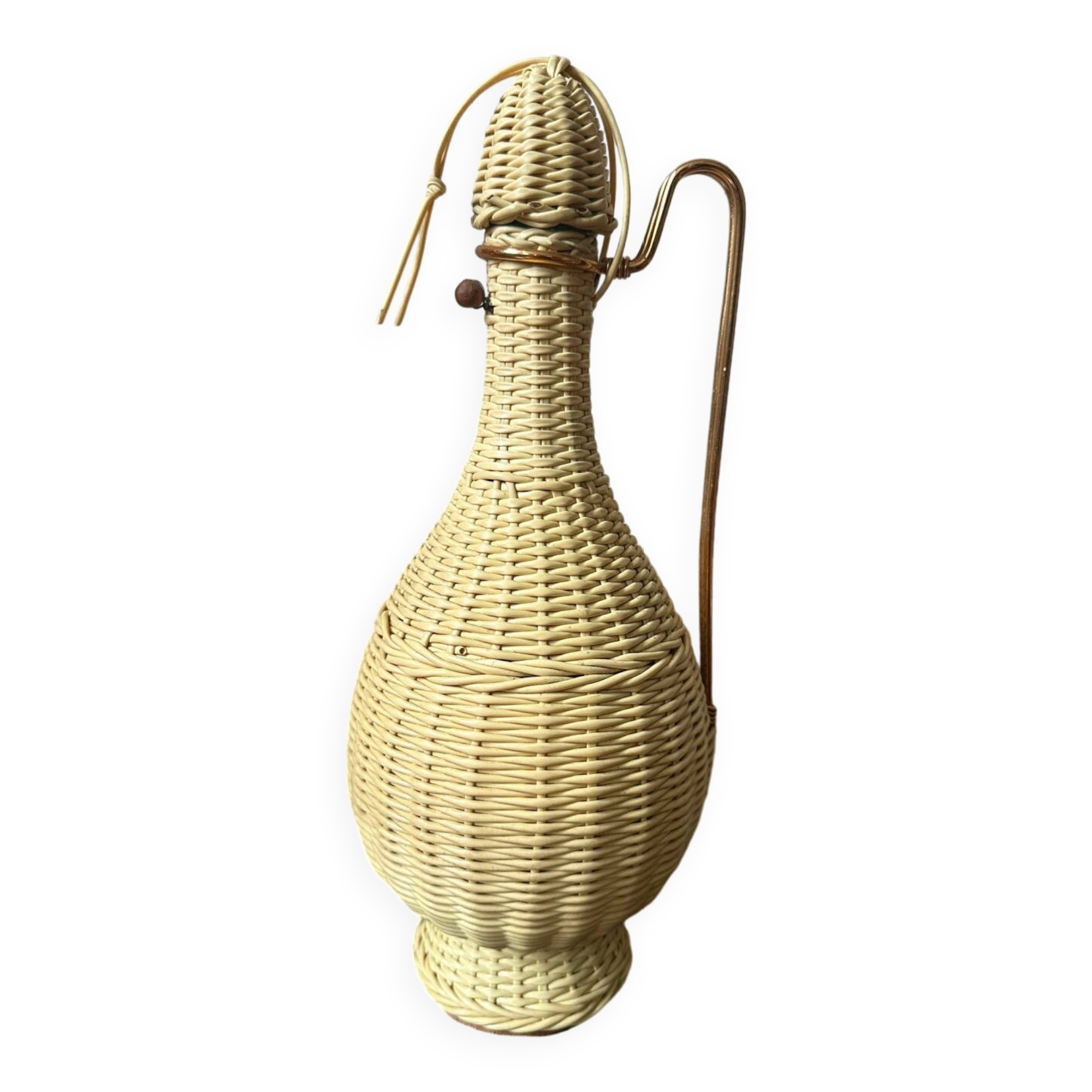 Scoubidou bottle from the 60s