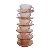 Vintage cups Arcoroc Rosaline