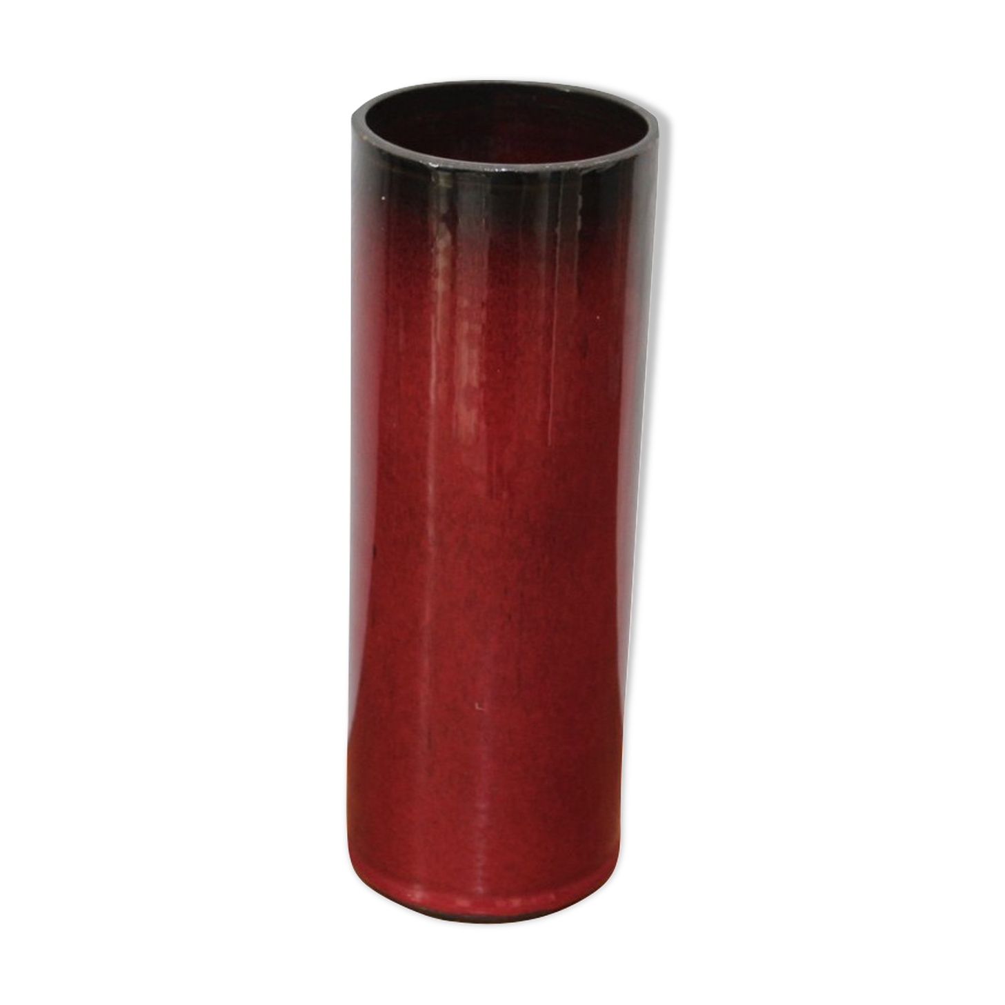 Red ceramic vase 1950