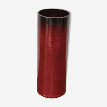 Red ceramic vase 1950