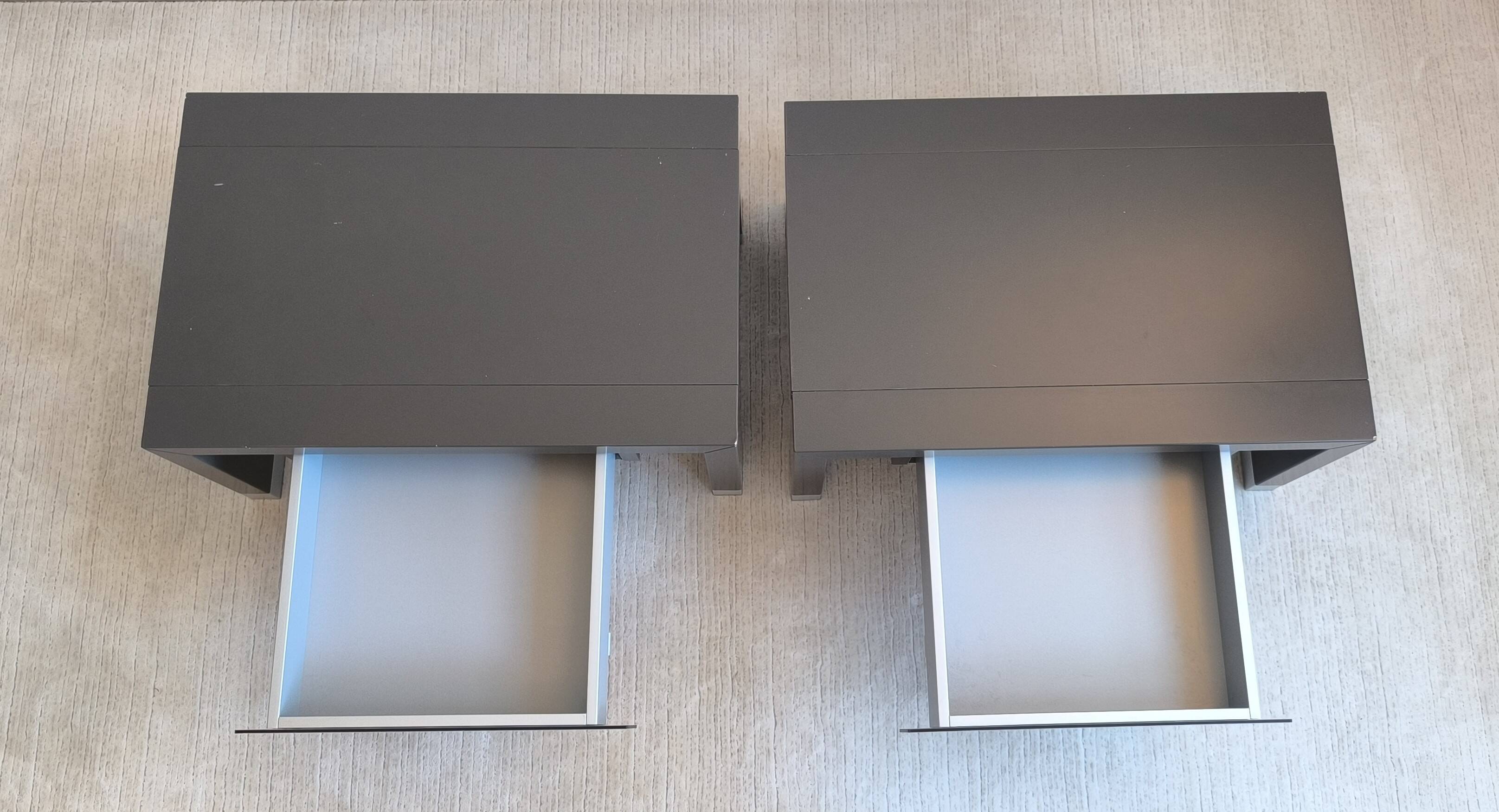 Very beautiful bedside tables lumeo by ligne roset designed by peter maly.