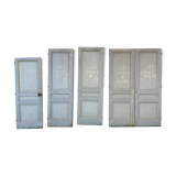 Lot de 4 portes anciennes en pin
