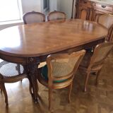 Louis XV style table and chairs set