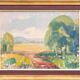 Original Swedish Oil On Canvas – “Landscape” By Ragnar Falk – Signed