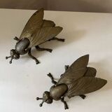 Cendrier abeille mouche laiton vintage