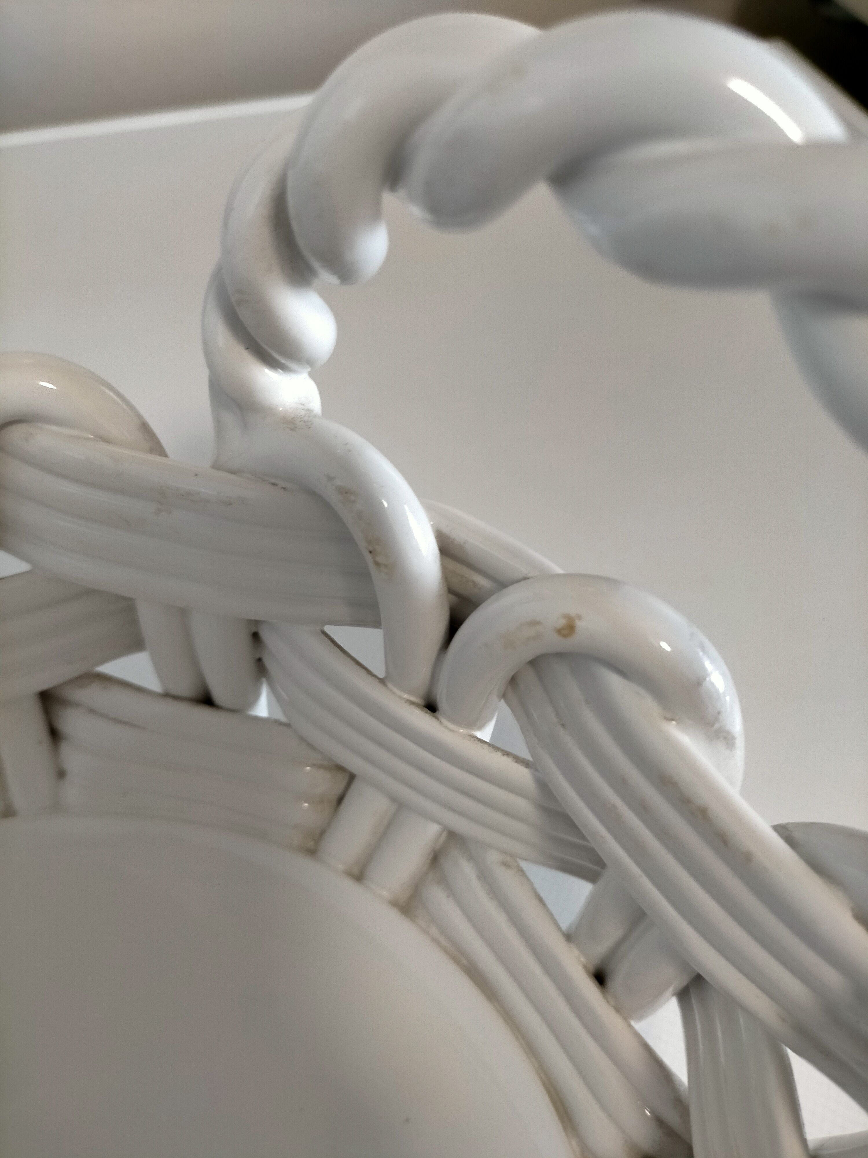 Braided ceramic dish