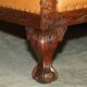 Restored three-seater leather canapé in late Victorian style.