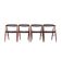 Set of four teak chairs, Danish design, 1960s, designer: Ejner Larsen & Aks