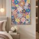 Spring bloom Textured Tableau 60x80cm handmade signed with frame