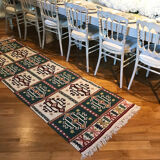 Coureur Kilim fait à la main 267x81cm