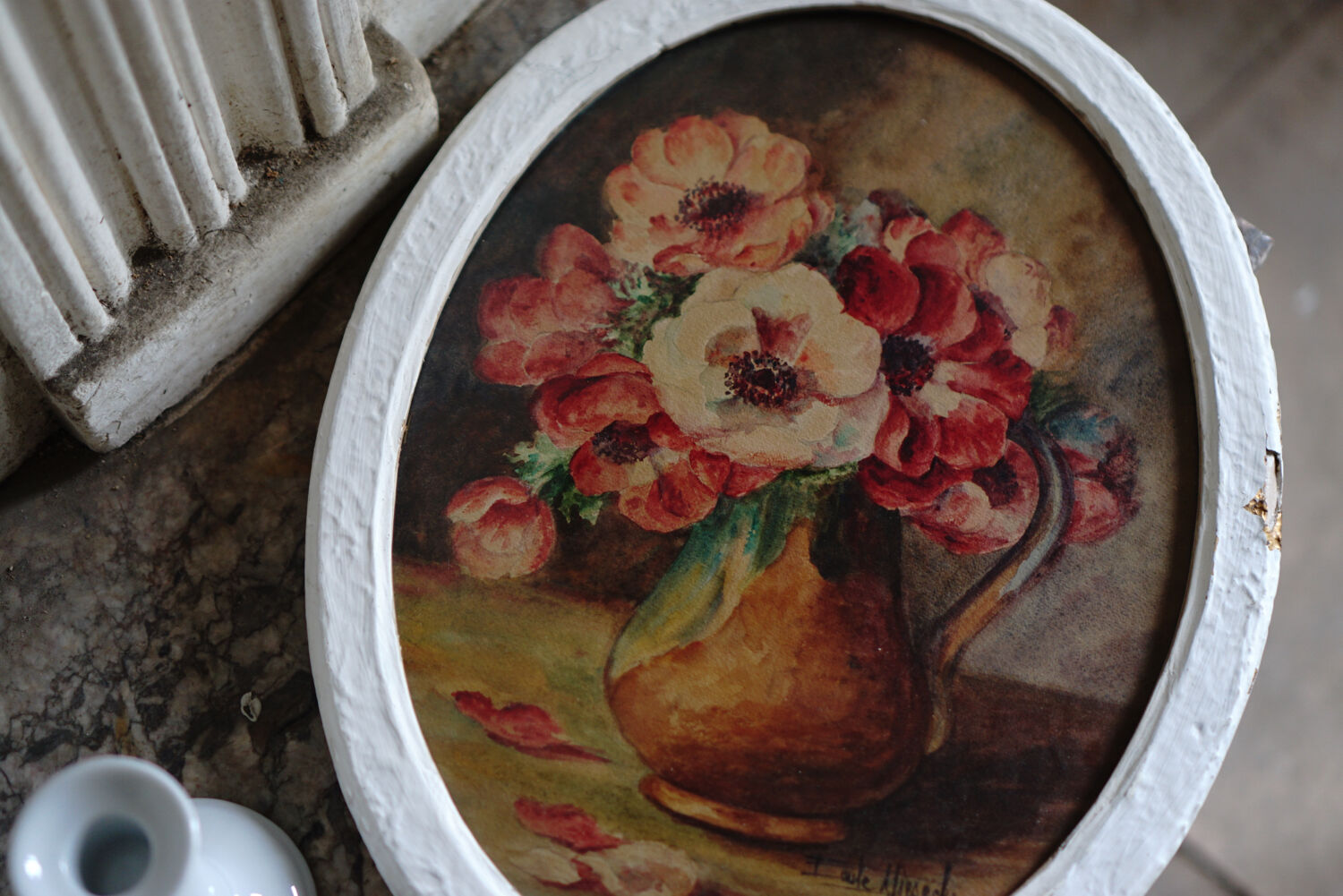 Pastel with anemones