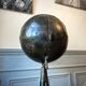 Atypical industrial furniture riveted sphere