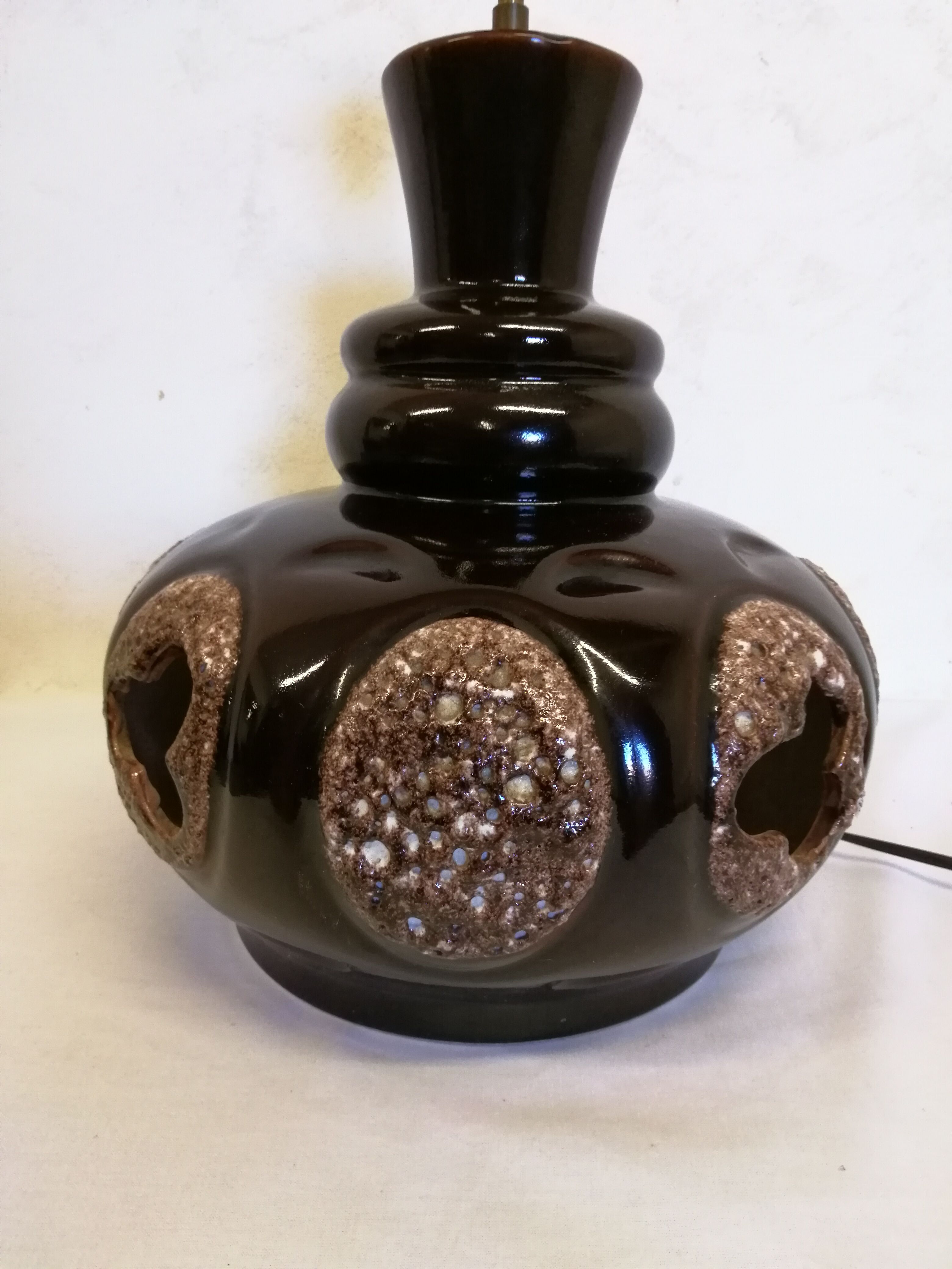 Vintage ceramic floor lamp foot
