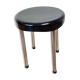 Tabouret en bakélite noir, années 50-60
