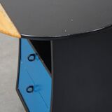 Vintage design (bedside) table by Umberto Asnago for Giorgetti on wheels