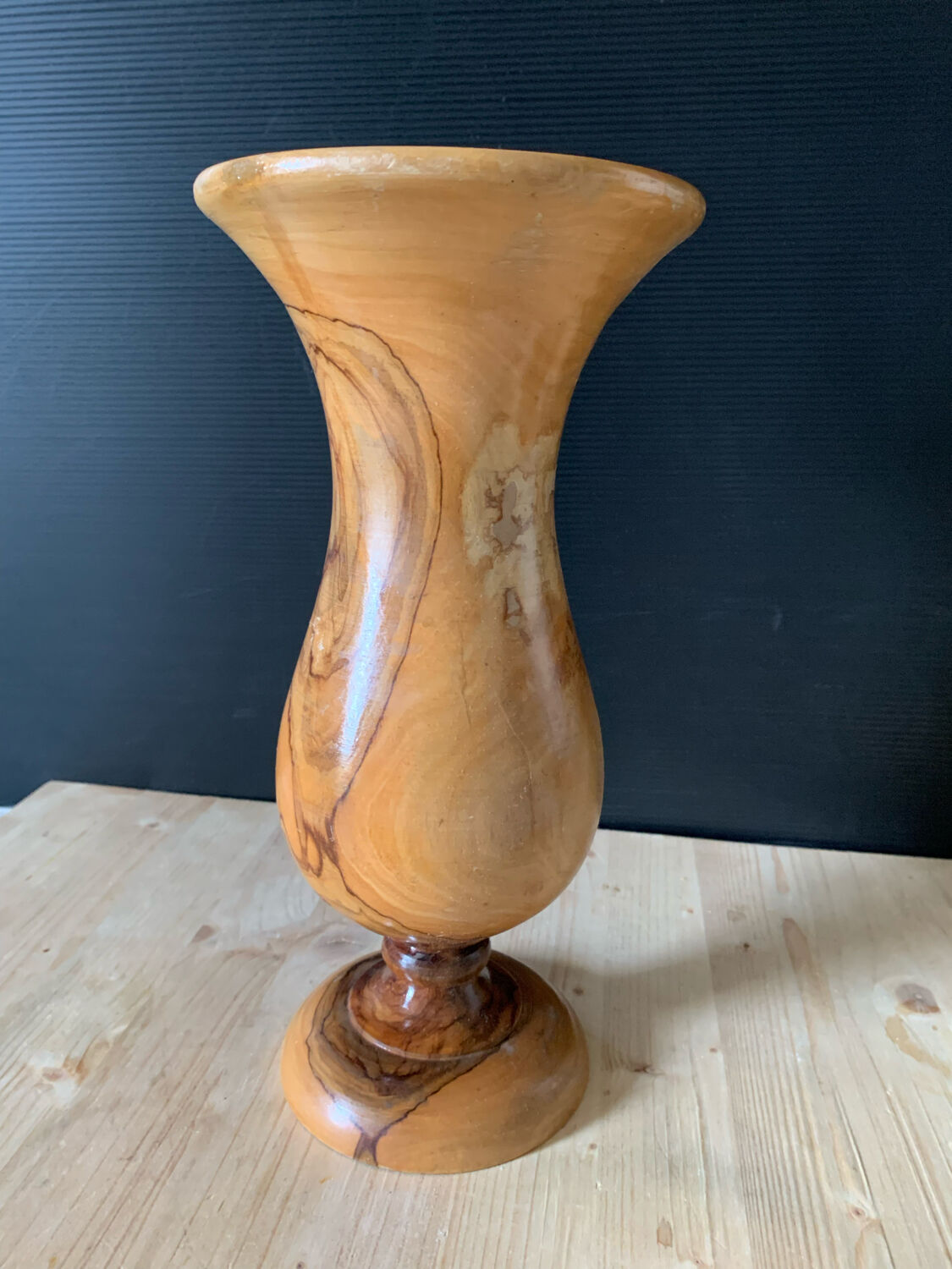 Wooden vase