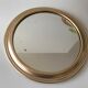 Miroir rond doré 24cm