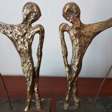 Pair of bookends bronze, 1970