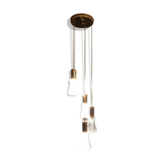 Lustre ajustable en laiton vintage