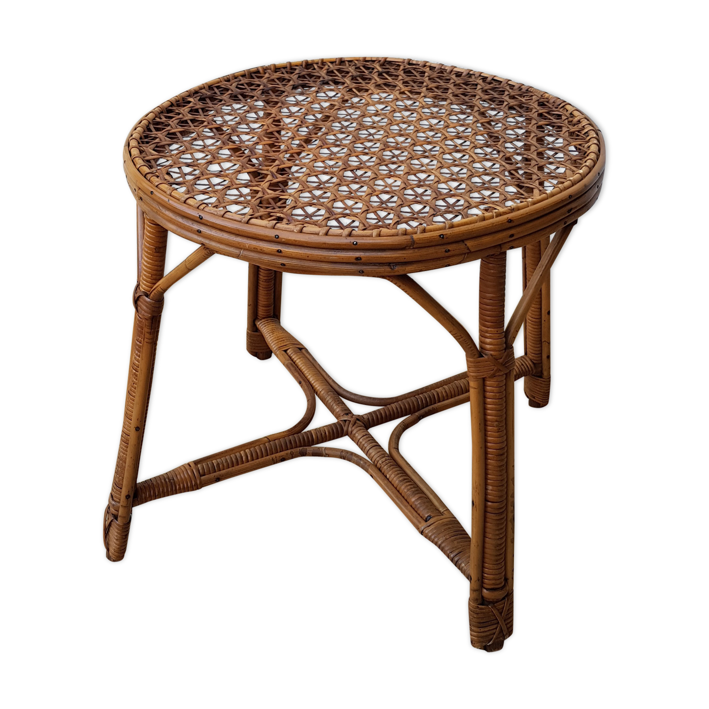 Rattan coffee table and canning