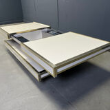 Vintage coffee table by Willy Rizzo for Mario Sabot, 1970s