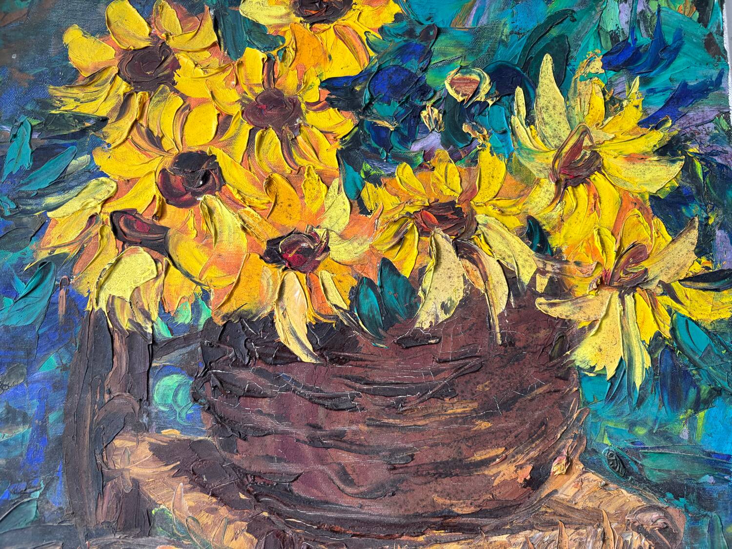 Nature morte aux tournesols