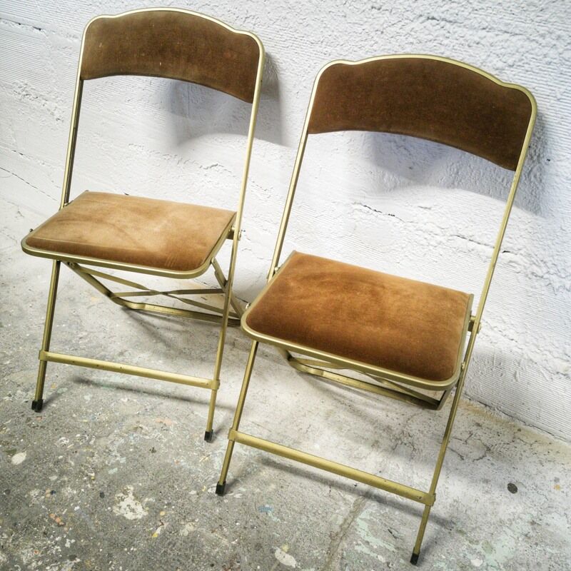 Pair of Chaisor folding chairs