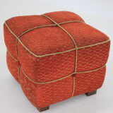 1940s Art Deco Cube Stool,Czechoslovakia