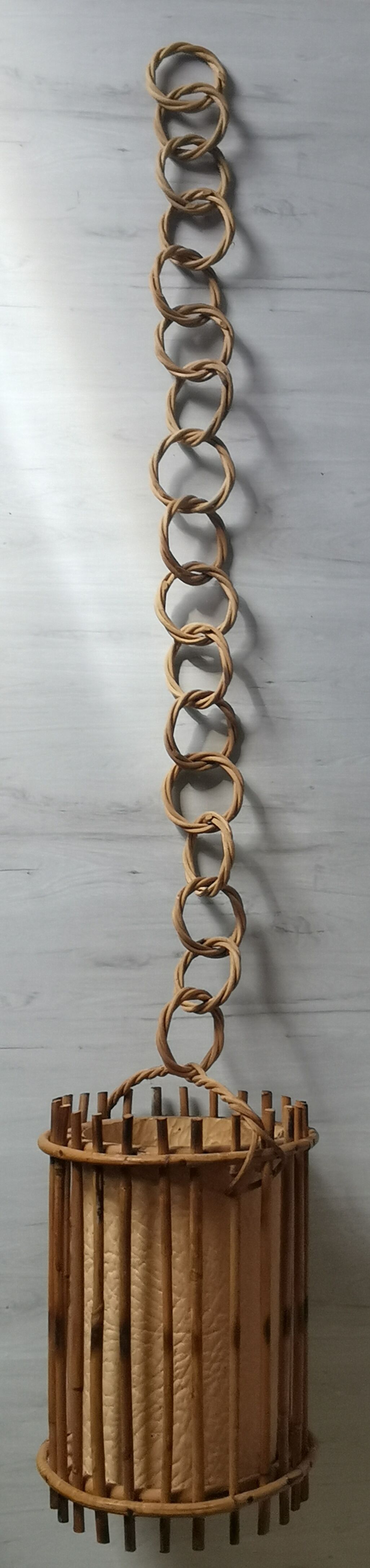 Vintage bamboo and rattan suspension