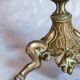 Bougeoir en bronze doré tripode XIXème