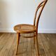 Baumann bistro chair in bent wood and blond wood canning 40s-50s