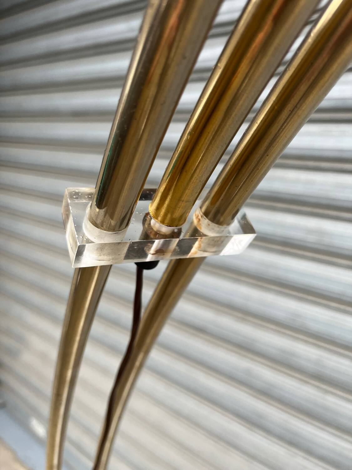 Lampadaire arc pied marbre année 70/80