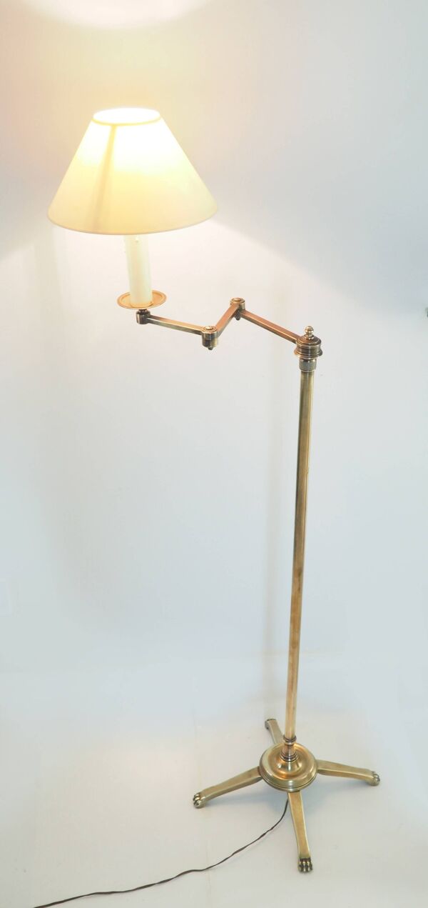 Lampadaire télescopique en bronze