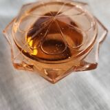 Carafe en verre rosée