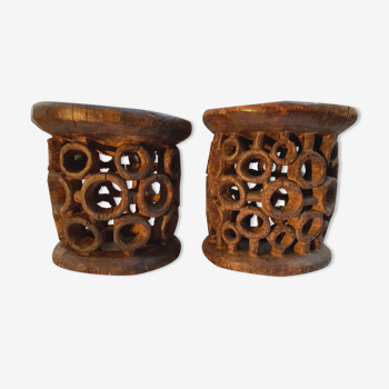 Pair of Bamileke stools from Cameroon