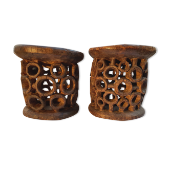 Pair of Bamileke stools from Cameroon