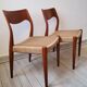 Vintage Niels Otto Møller 1950s chairs