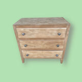 Commode vintage aérogommée, pieds compas
