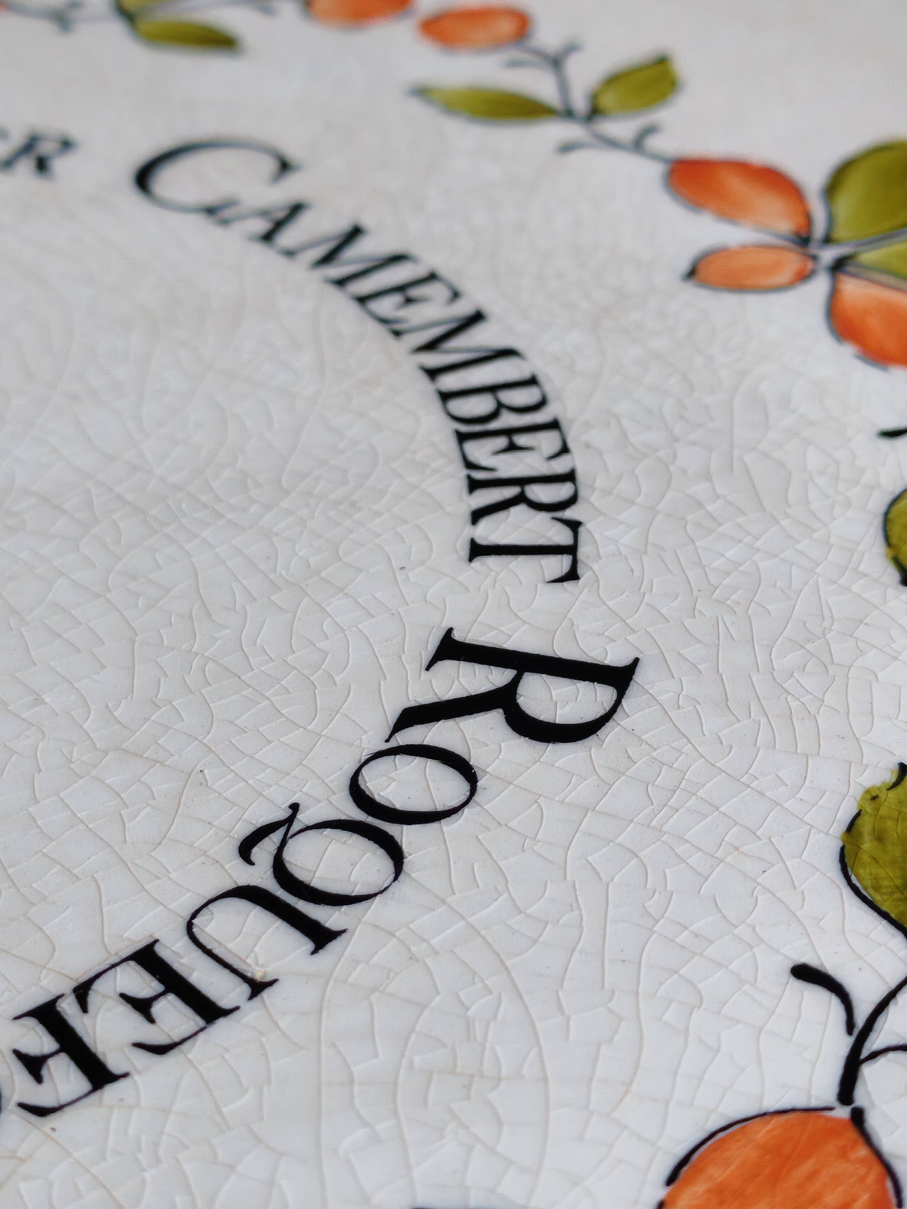 Vintage Cheese Plate Gien France Handmade decor My Kitchen