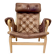 FAUTEUIL BRUNO MATHSSON CUIR 1960.