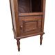 Antique French Oak Bedside Table With Marble Top, early 1900s