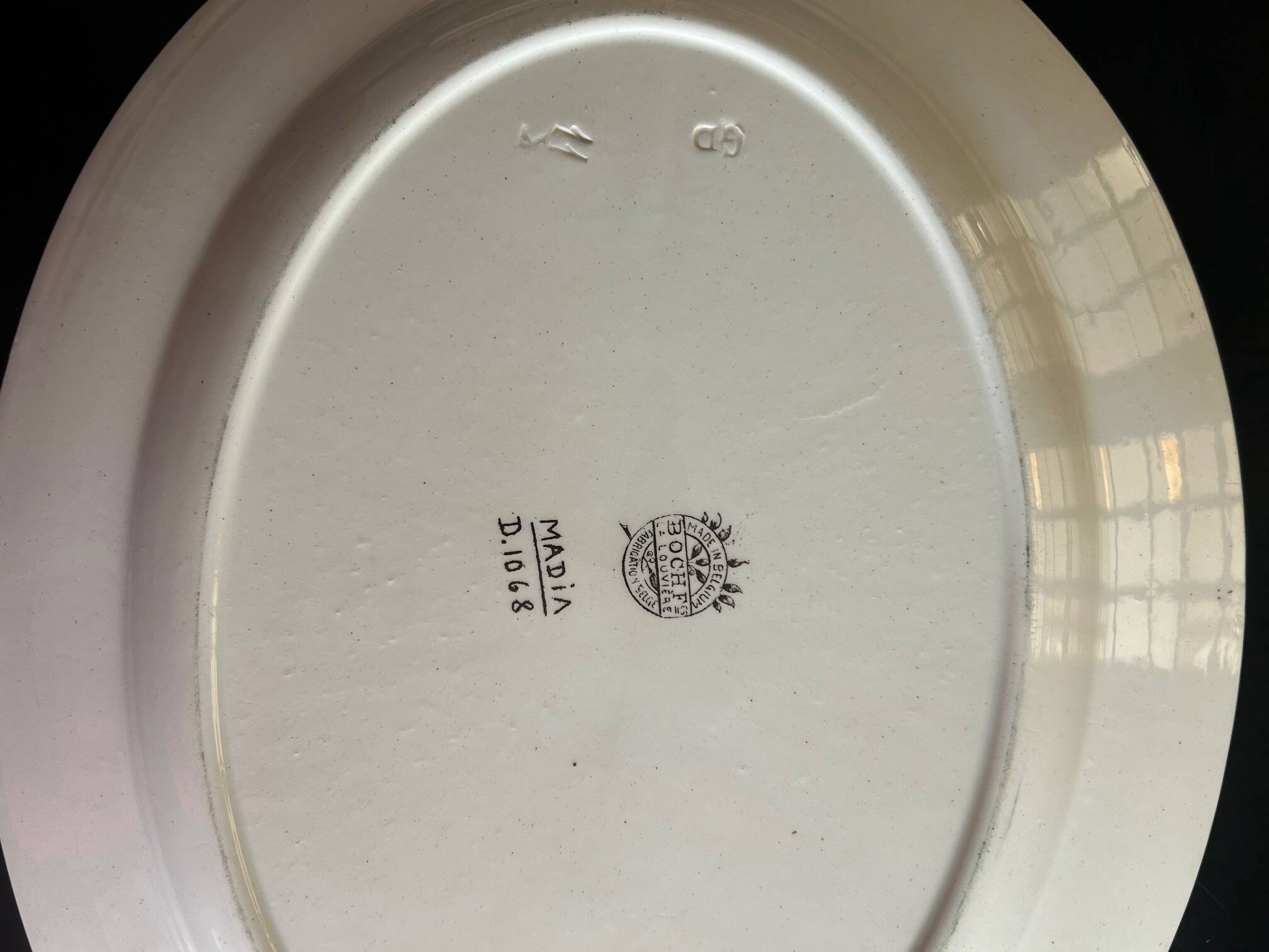 Set of art deco dishes boch fréres la louviére